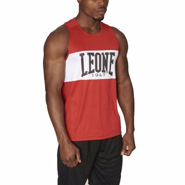 LEONE SHOCK BOXING SINGLET-RED